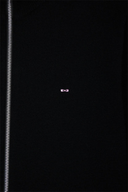 Eden Park_Black_Straight Cut Black Merino Wool Cardigan_H25MAICA0007_NO_02