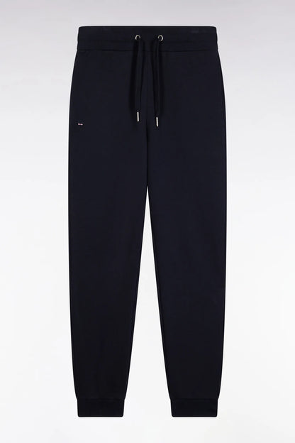 Eden Park_Blue_Straight Cut Navy Brushed Fleece Joggers_H25MAIJO0002_BLF_02