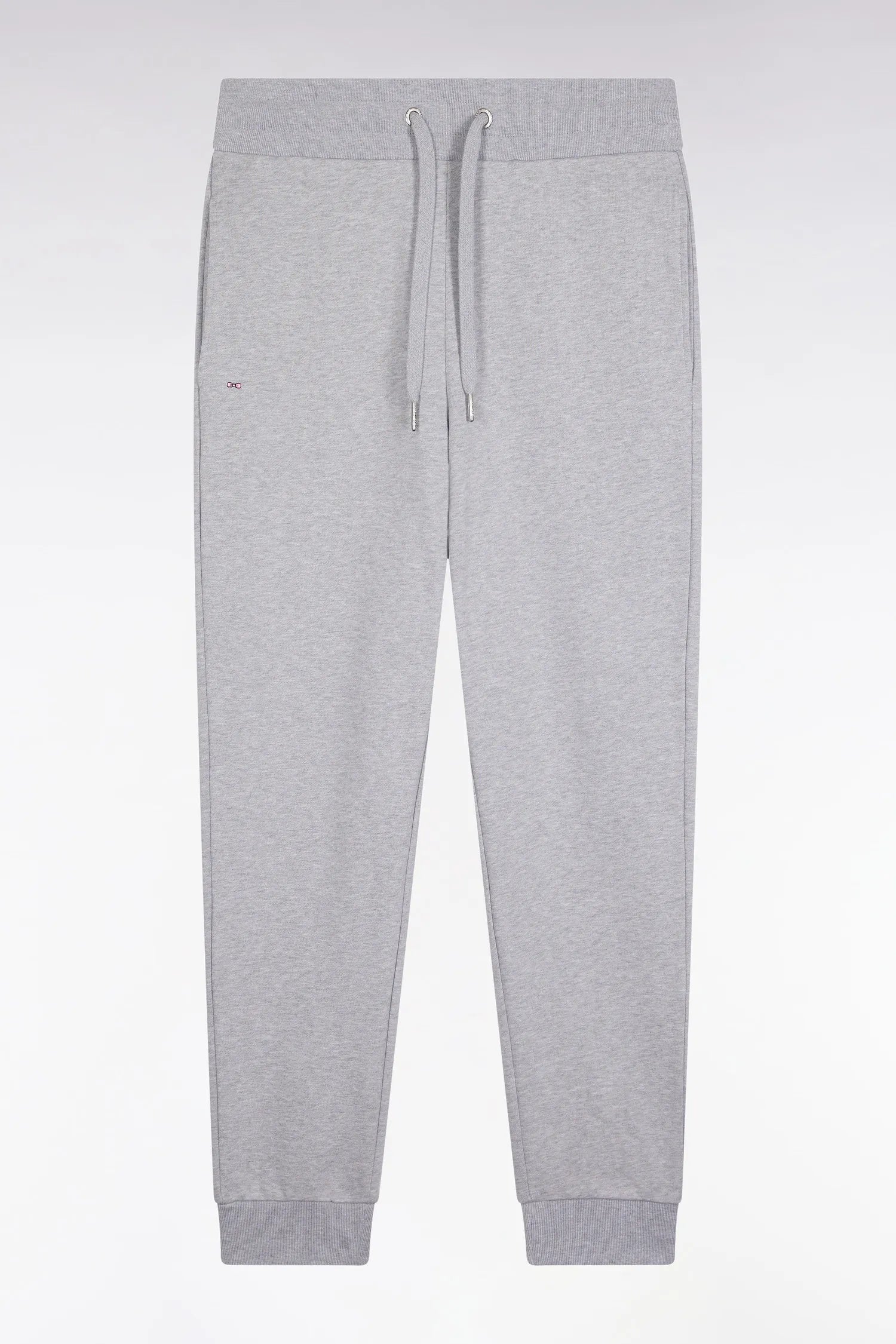 Eden Park_Grey_Grey Brushed Fleece Joggers with Straight Cut_H25MAIJO0002_GRM24_02