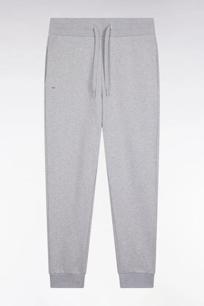 Eden Park_Grey_Grey Brushed Fleece Joggers with Straight Cut_H25MAIJO0002_GRM24_02