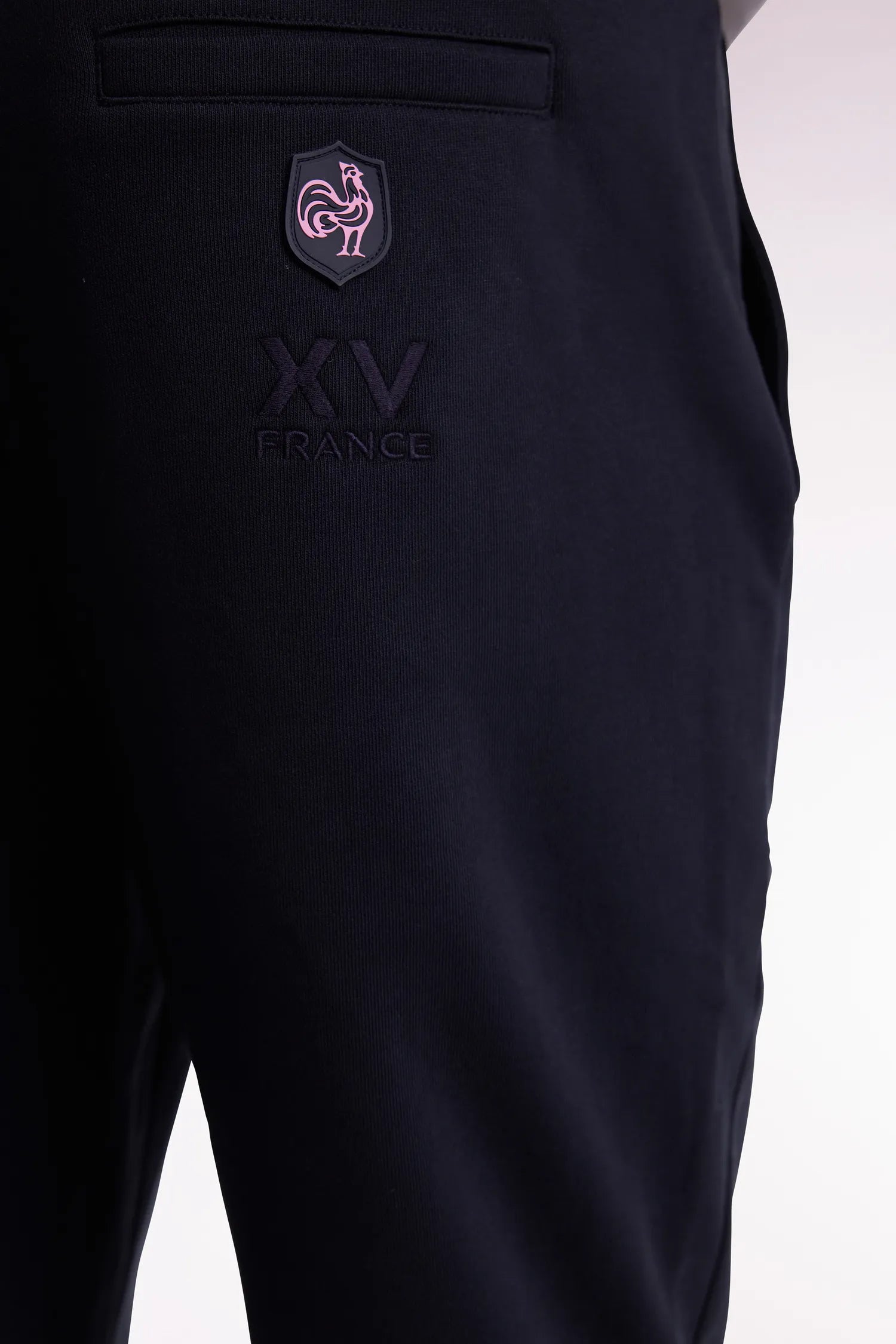 Eden Park_Blue_Straight Cut Navy Fleece Joggers Xv De France_H25MAIJO0026_BLF_03
