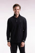 Eden Park_0_Long-Sleeved Polo Shirt in Black Cotton with a Relaxed Fit_H25MAIPL0006_NO_01