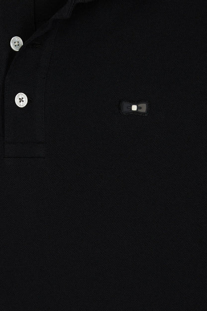 Eden Park_0_Long-Sleeved Polo Shirt in Black Cotton with a Relaxed Fit_H25MAIPL0006_NO_06
