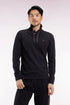 Eden Park_0_Long-Sleeved Polo Shirt in Black Stretch Cotton with Slim Fit_H25MAIPL0008_NO_01