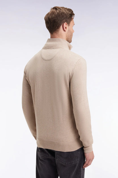 Eden Park_Beige_Trucker Collar Sweater in Beige Wool and Cotton_H25MAIPU0002_BEM25_05