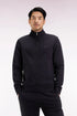 Eden Park_Black_Straight-Cut Black Cotton Zip-Up Sweatshirt_H25MAISW0003_NO_01