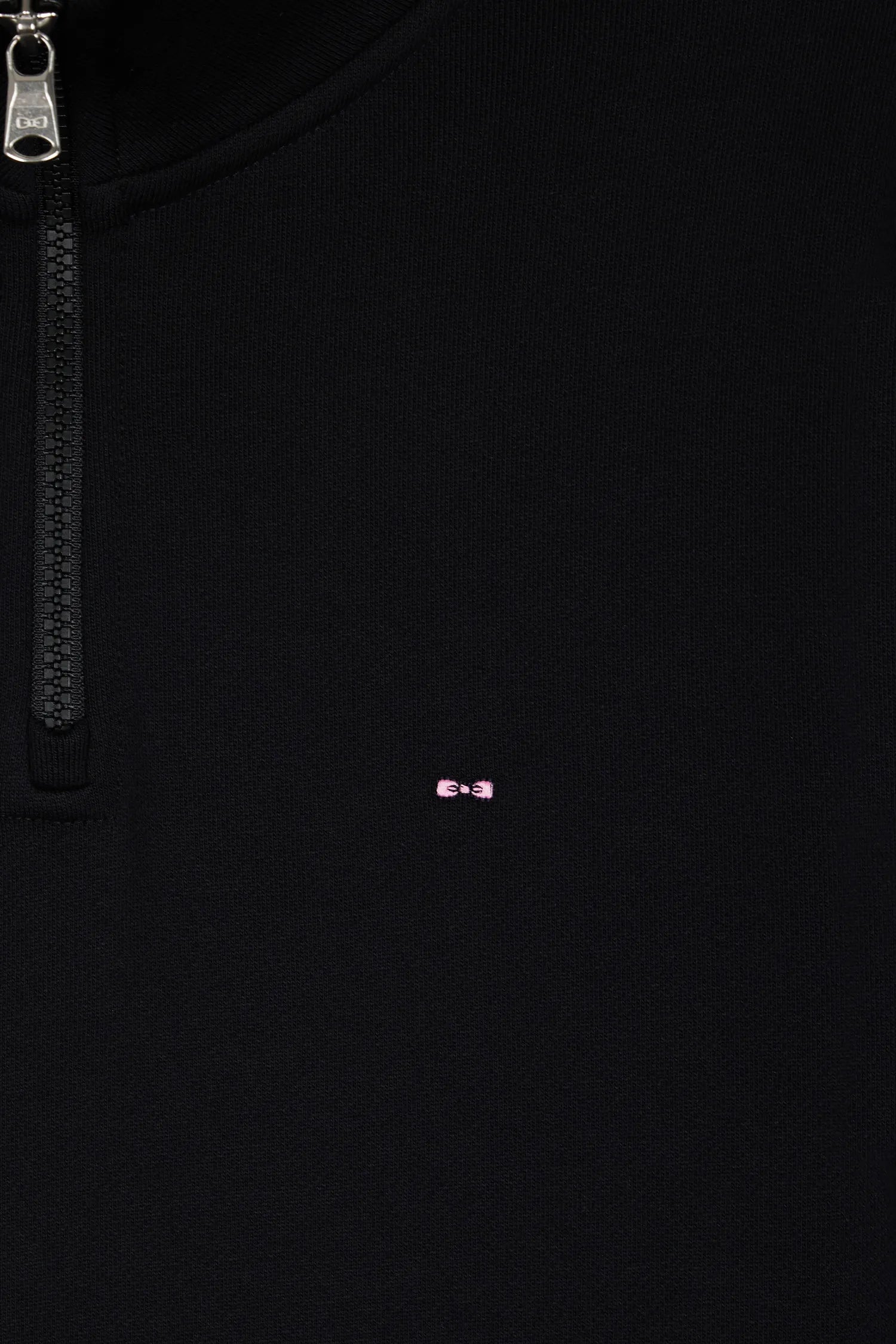 Eden Park_0_Black Cotton Fleece Zip-Up Sweatshirt_H25MAISW0016_NO_06