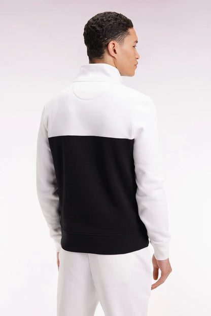 Eden Park_0_Two-Tone White Fleece Trucker Collar Sweatshirt_H25MAISW0022_ECC_05
