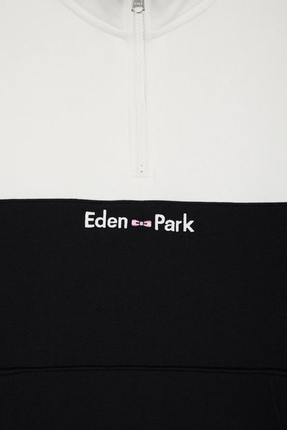 Eden Park_0_Two-Tone White Fleece Trucker Collar Sweatshirt_H25MAISW0022_ECC_06