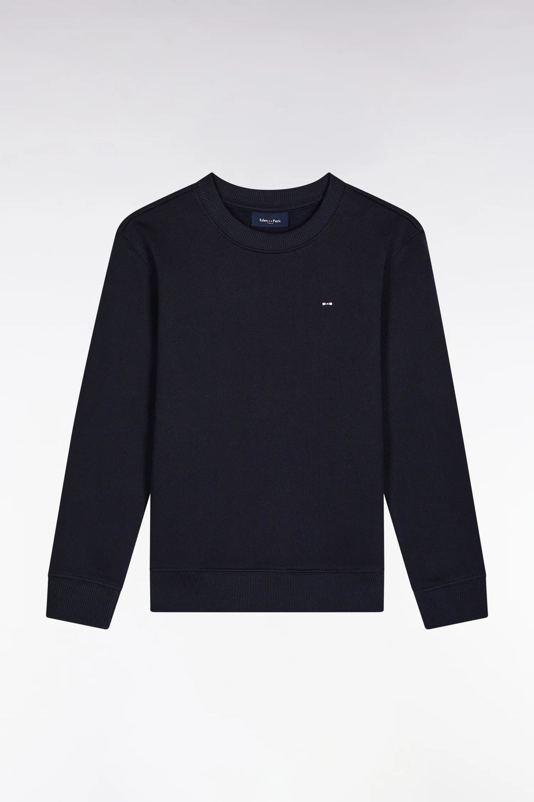 Eden Park_0_Navy Cotton Fleece Sweatshirt_H25MAISW0027_BLF_01