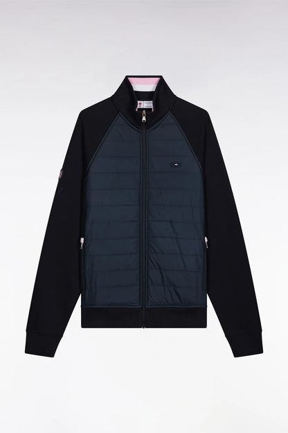 Eden Park_0_Zipped Zipped Sweatshirt in Navy Navy Straight Cut_H25MAISW0067_BLF_02