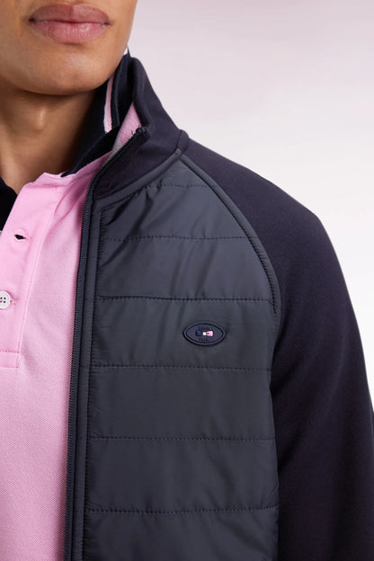 Eden Park_0_Zipped Zipped Sweatshirt in Navy Navy Straight Cut_H25MAISW0067_BLF_04