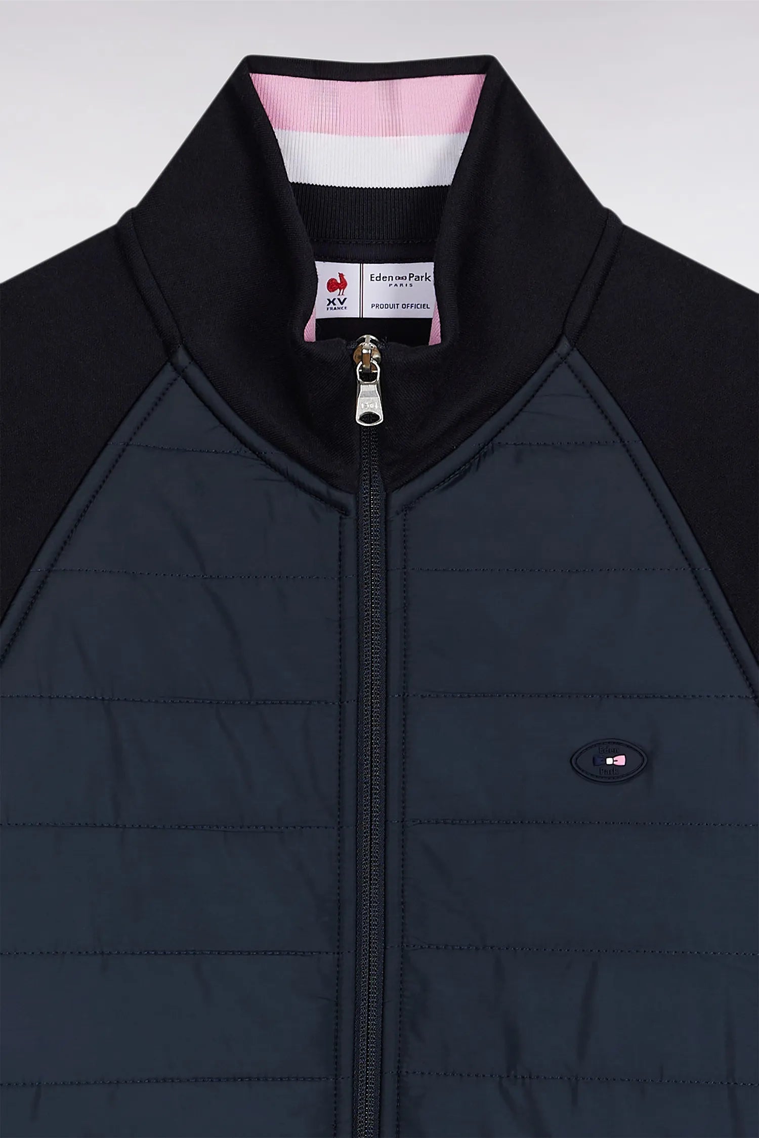 Eden Park_0_Zipped Zipped Sweatshirt in Navy Navy Straight Cut_H25MAISW0067_BLF_06