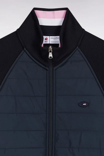 Eden Park_0_Zipped Zipped Sweatshirt in Navy Navy Straight Cut_H25MAISW0067_BLF_06