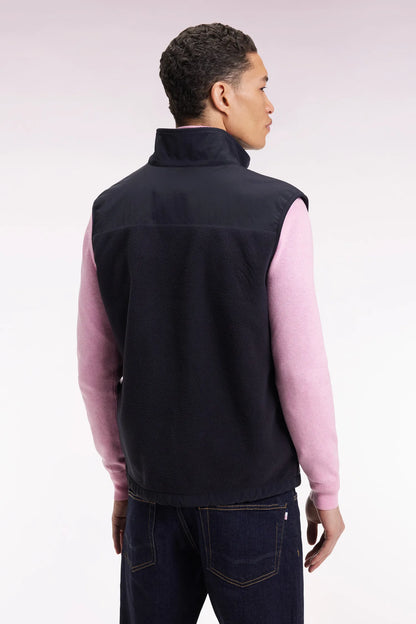 Eden Park_0_Zip-Up Hooded Sleeveless Sweatshirt in Navy Navy Straight Cut_H25MAISW0073_BLF_05