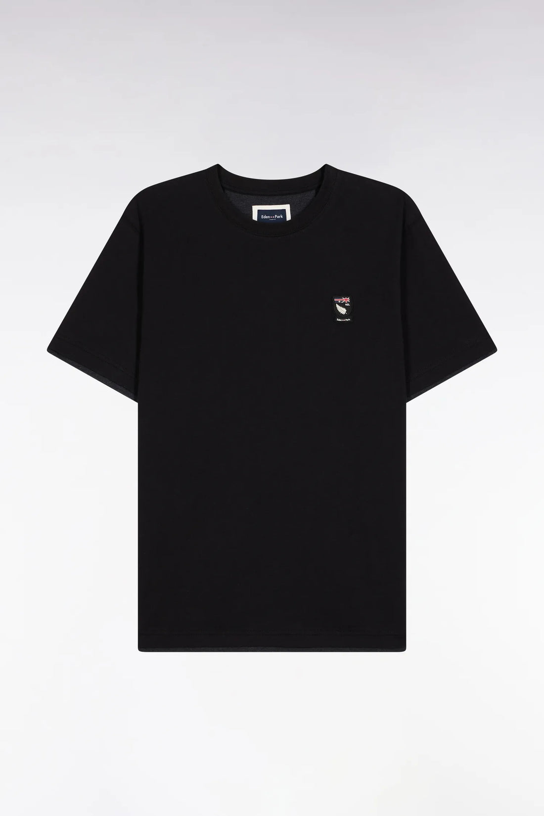 Eden Park_0_Black Cotton Short-Sleeved T-Shirt_H25MAITC0040_NO_02