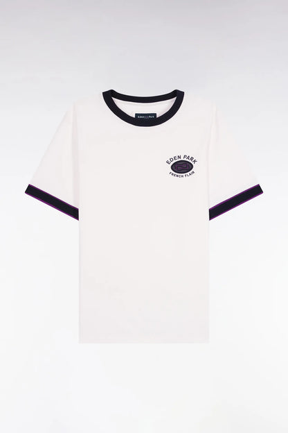 Eden Park_0_Eden Park French Flair White Cotton Short Sleeve T-Shirt_H25MAITC0041_ECC_02