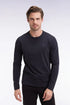 Eden Park_Black_Black Slub Cotton Long-Sleeved T-Shirt_H25MAITL0006_NO_01