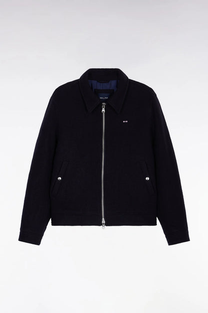 Eden Park_Blue_Navy Boiled Wool Blend Jacket_H25PAMBL0010_BLF23_02