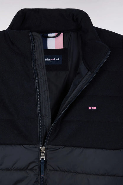 Eden Park_Blue_Marine Bi-Material Down Jacket_H25PAMDL0004_BLF_06