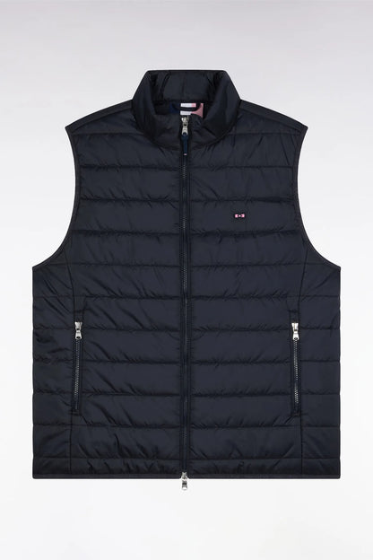 Eden Park_0_Sleeveless Down Jacket in Navy Quilted Nylon_H25PAMDS0001_BLF_02