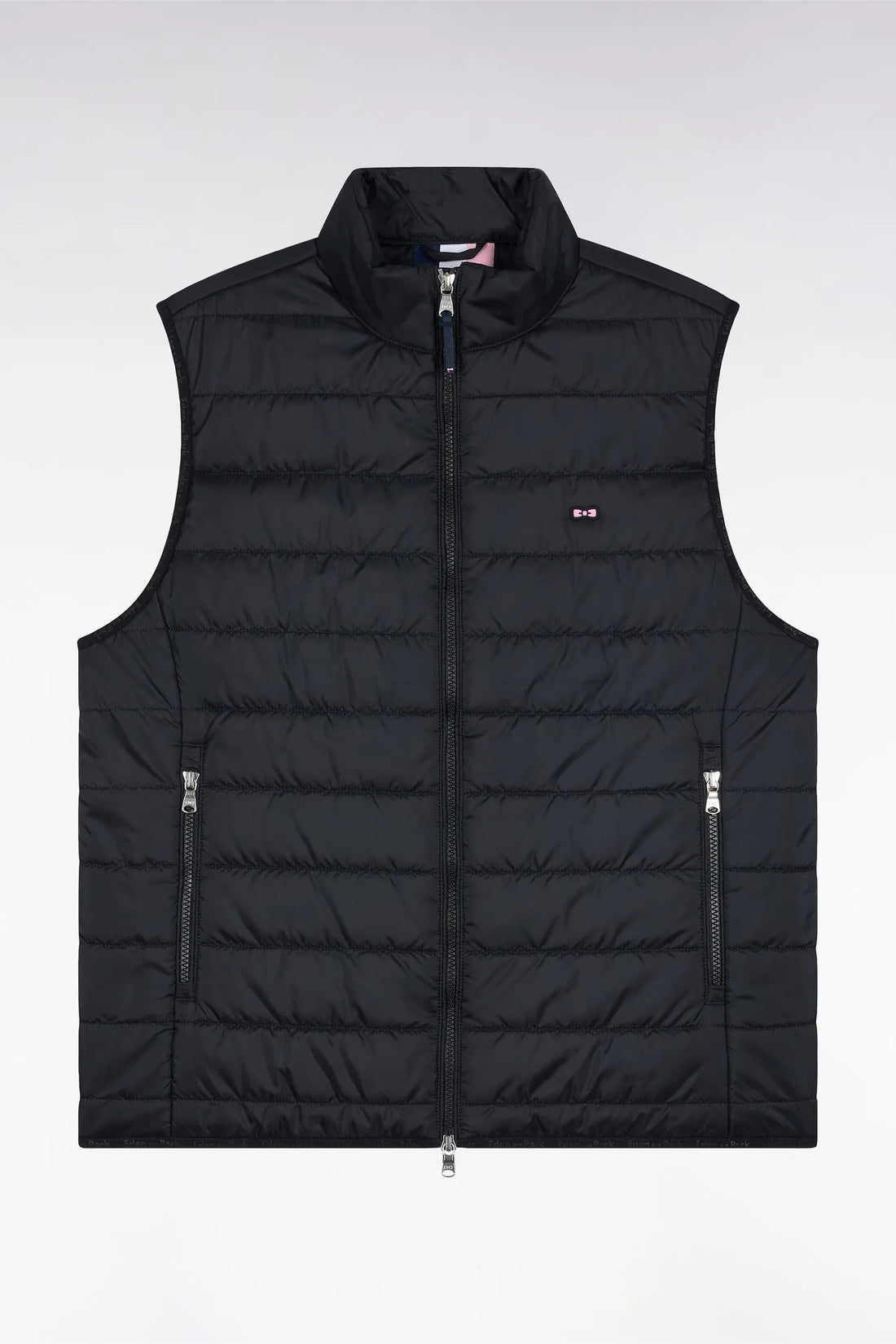 Eden Park_0_Black Quilted Nylon Sleeveless Down Jacket_H25PAMDS0001_NO_02