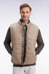 Eden Park_0_Sleeveless Down Jacket with Biker Collar in Beige Quilted Nylon_H25PAMDS0003_BEM27_01