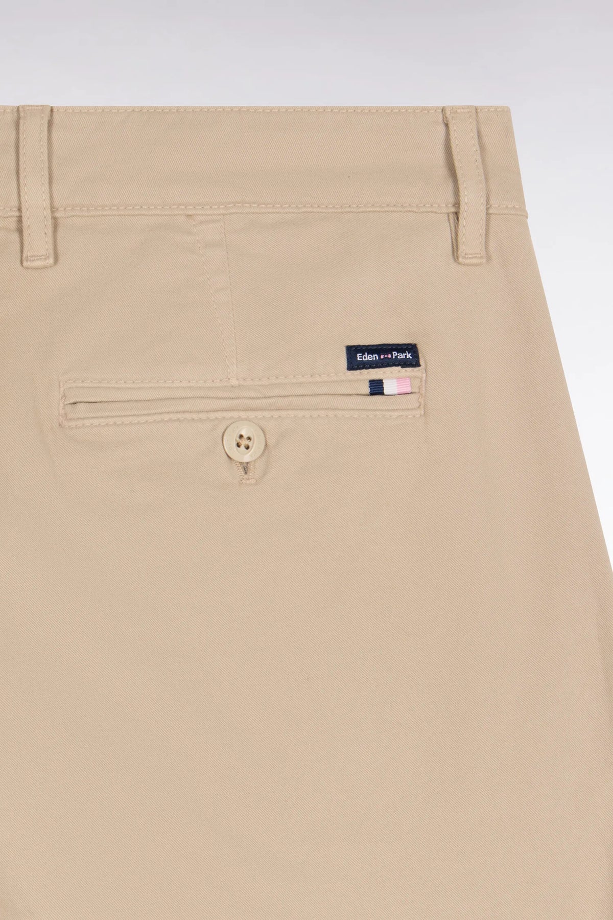 Eden Park 0 Men Wrinkle-Free Chinos in Beige Stretch Cotton SKU: H26BAS0C0001_BEM30 Image 05