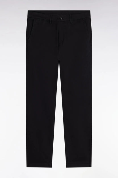Eden Park 0 Men Wrinkle-Free Chinos in Black Stretch Cotton Gabardine SKU: H26BAS0C0001_NO Image 02
