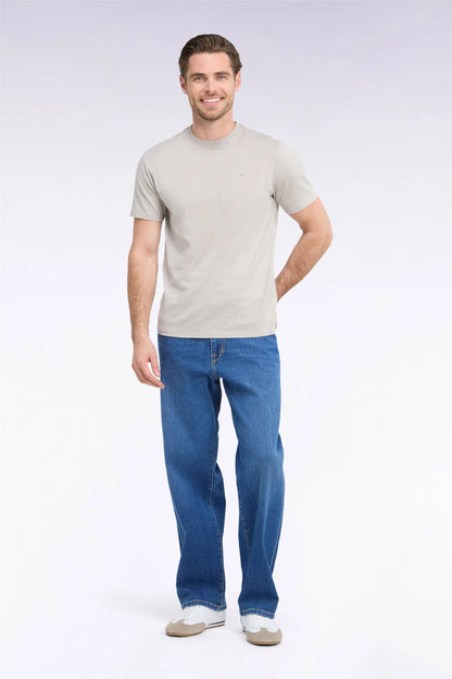 Eden Park  Men Stone Bleach Stretch Denim Jeans with a Regular Fit SKU: H26BAS5P0004_BLF3 Image 01
