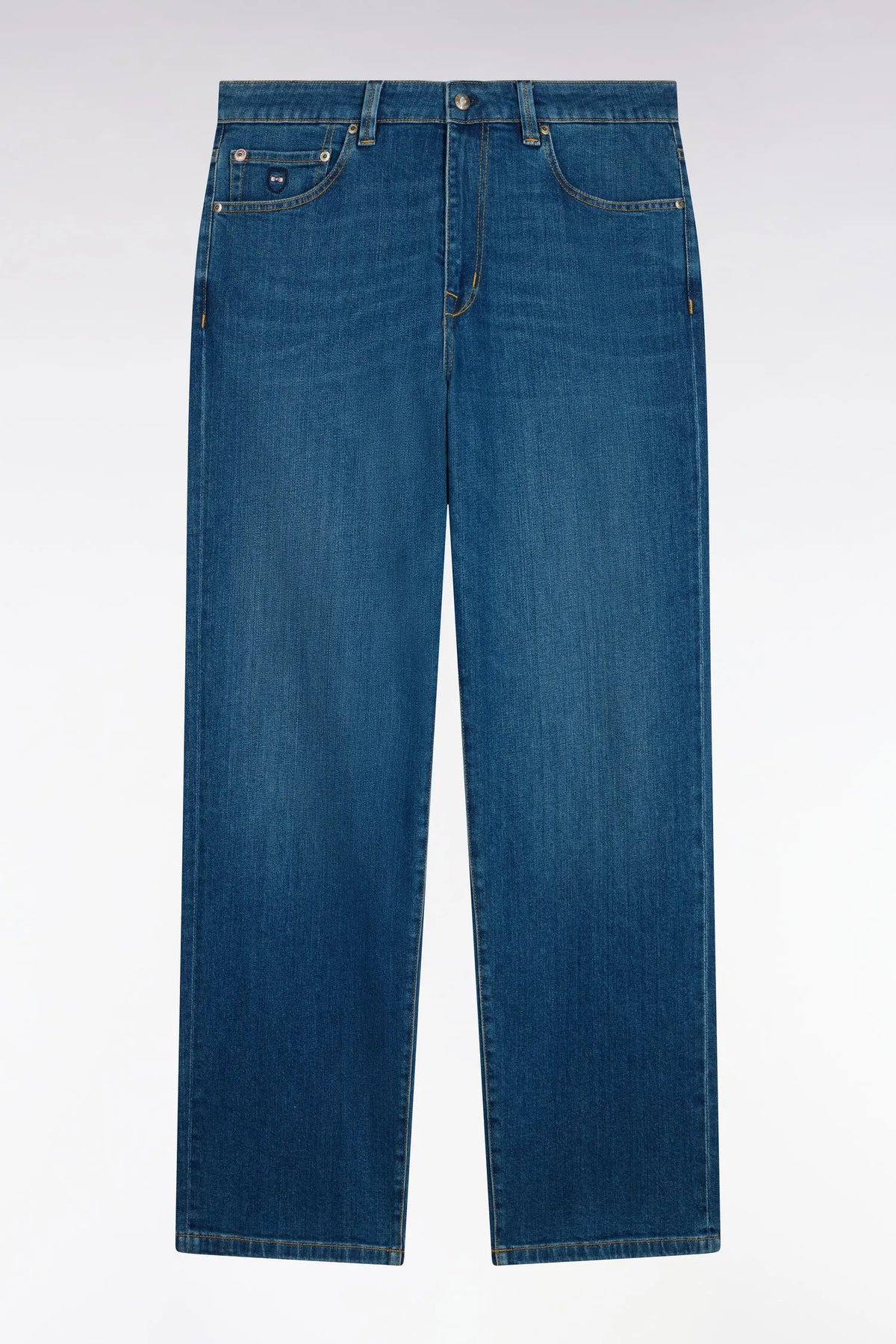 Eden Park  Men Stone Bleach Stretch Denim Jeans with a Regular Fit SKU: H26BAS5P0004_BLF3 Image 02