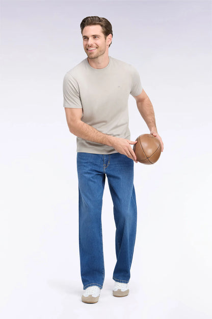 Eden Park  Men Stone Bleach Stretch Denim Jeans with a Regular Fit SKU: H26BAS5P0004_BLF3 Image 03