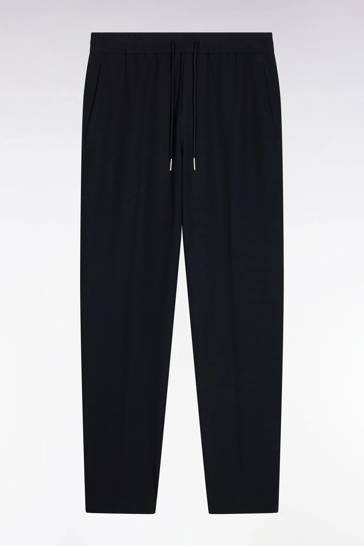 Eden Park  Men Elasticated Waist Trousers in Navy Technical Stretch Nylon with a Modern Fit SKU: H26BASPA0004_BLF Image 02