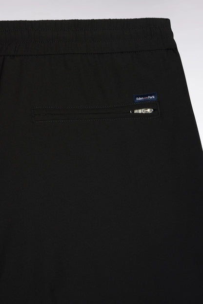 Eden Park  Men Black Technical Stretch Nylon Elasticated Waistband with a Modern Fit SKU: H26BASPA0004_NO Image 05