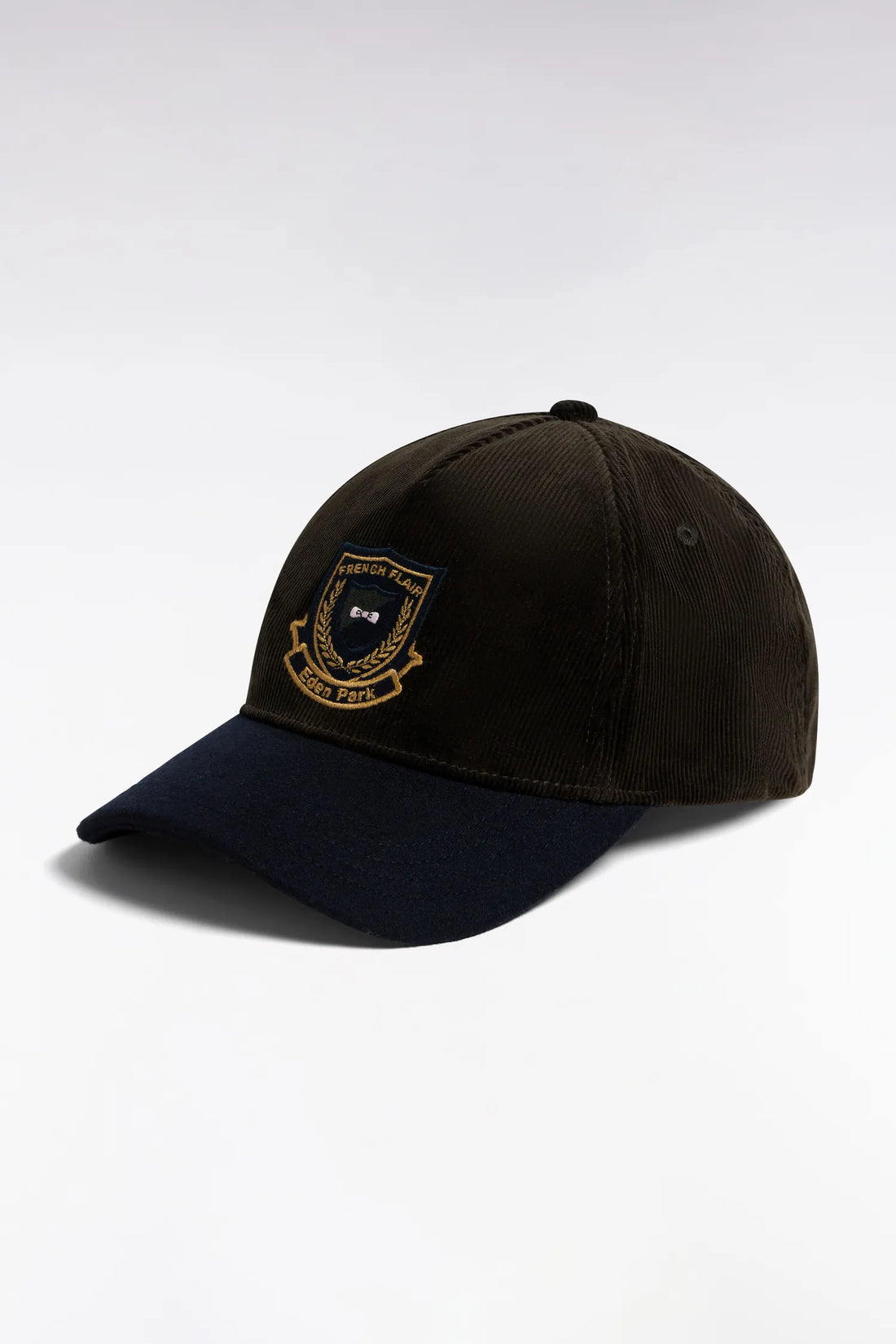 Eden Park  Men Khaki Bi-Material Cap with Eden Park Crest SKU: H26CHACA0002_KAF1 Image 01