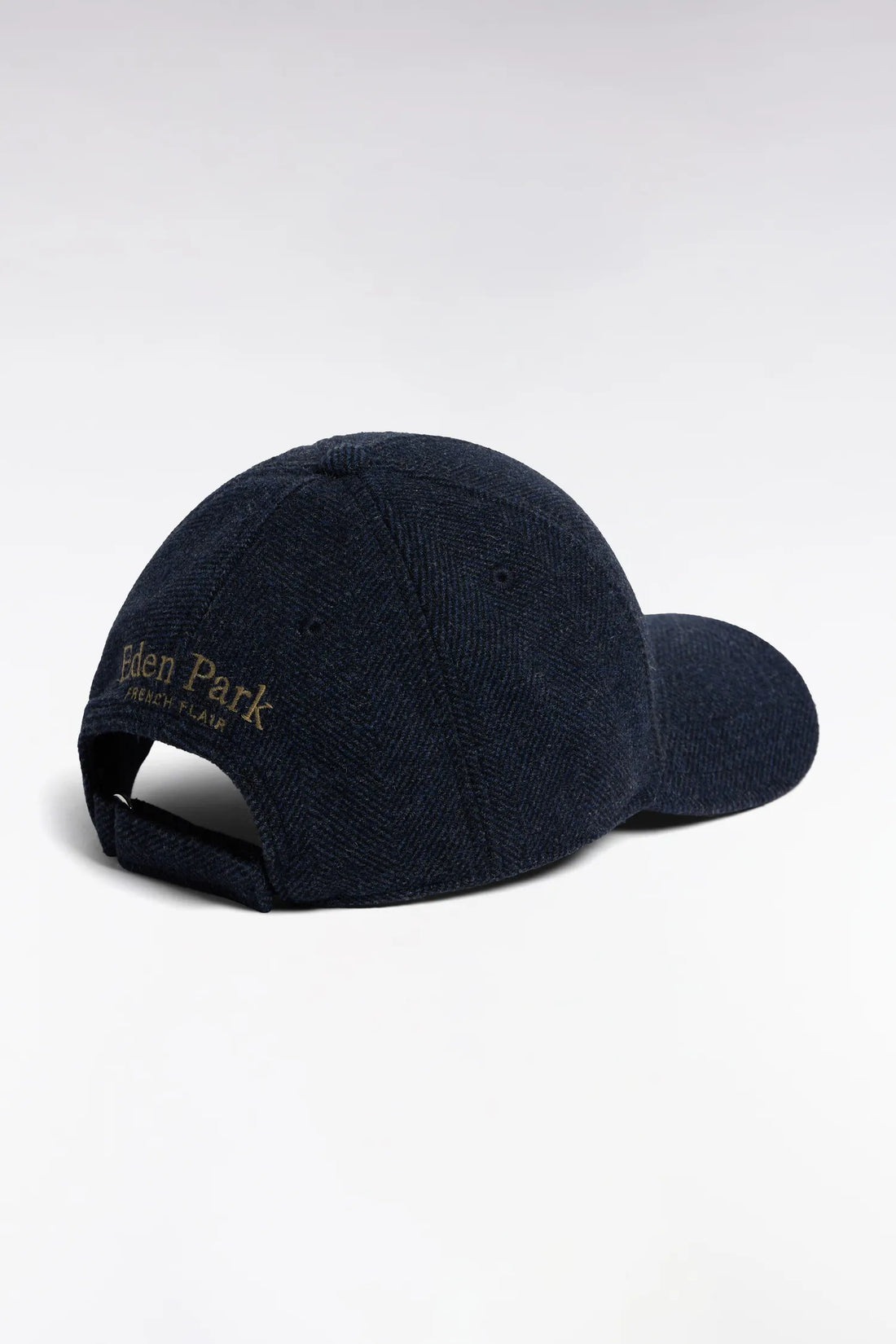 Eden Park  Men Brown Herringbone Wool Cloth Cap Patch Patch SKU: H26CHACA0007_GRF1 Image 02