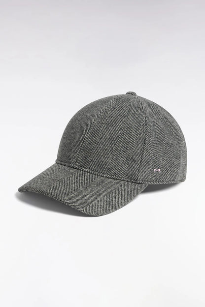 Eden Park  Men Cap in Grey Herringbone Wool Cloth SKU: H26CHACA0016_GRM19 Image 01