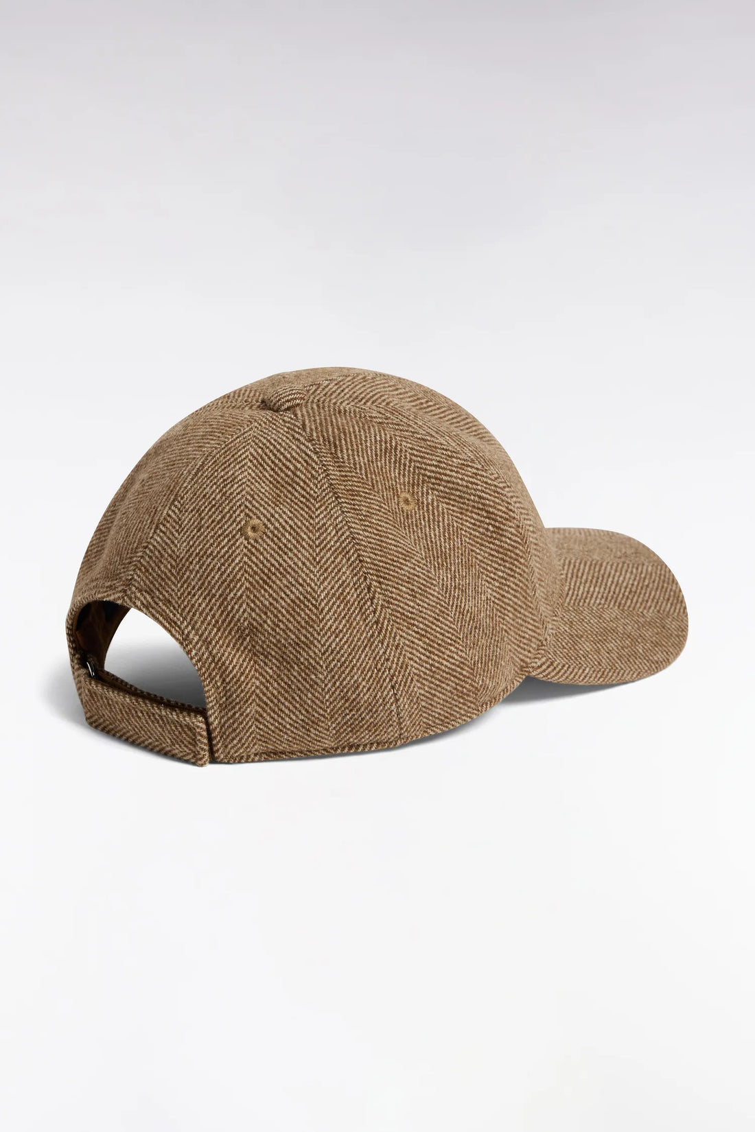 Eden Park  Men Brown Herringbone Wool Cap SKU: H26CHACA0016_MAM40 Image 02