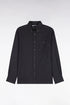 Eden Park  Men Plain Dark Grey Cotton Shirt with a Straight Cut SKU: H26CHECL0051_GRF11 Image 01