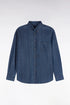 Eden Park  Men Raw Denim Cotton Shirt with a Straight Cut SKU: H26CHECL0079_BLF1 Image 01