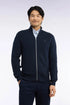 Eden Park 0 Men Zipped Navy Cotton Cardigan Straight Cut SKU: H26MAICA0002_BLF Image 01