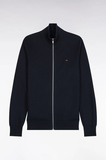 Eden Park 0 Men Zipped Navy Cotton Cardigan Straight Cut SKU: H26MAICA0002_BLF Image 02