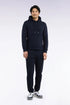 Eden Park  Men Plain Navy Cotton Fleece Joggers with a Straight Cut SKU: H26MAIJO0001_BLF Image 01