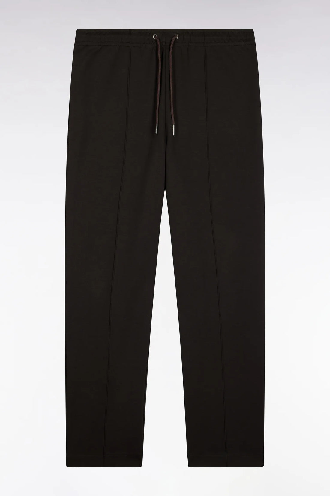 Eden Park  Men Brown Stretch Cotton Interlock Joggers with a Straight Cut SKU: H26MAIJO0005_MAF1 Image 02