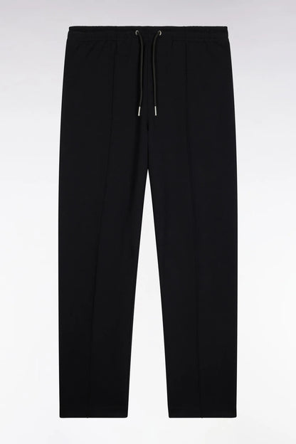 Eden Park  Men Straight-Cut Black Stretch Cotton Interlock Joggers SKU: H26MAIJO0005_NO Image 02