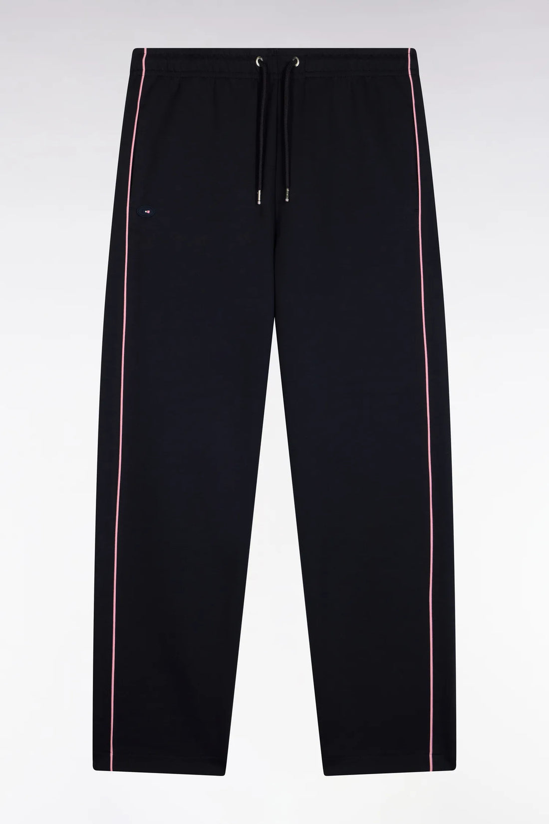 Eden Park  Men Navy Interlock Fleece Joggers with Pink Piping XV From France SKU: H26MAIJO0009_BLF Image 02