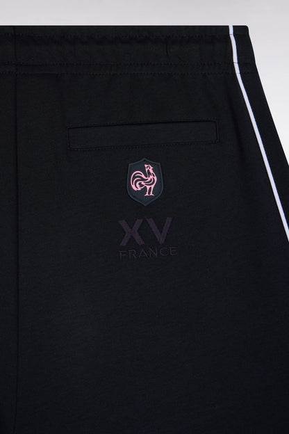 Eden Park  Men Navy Interlock Fleece Joggers with Pink Piping XV From France SKU: H26MAIJO0009_BLF Image 05