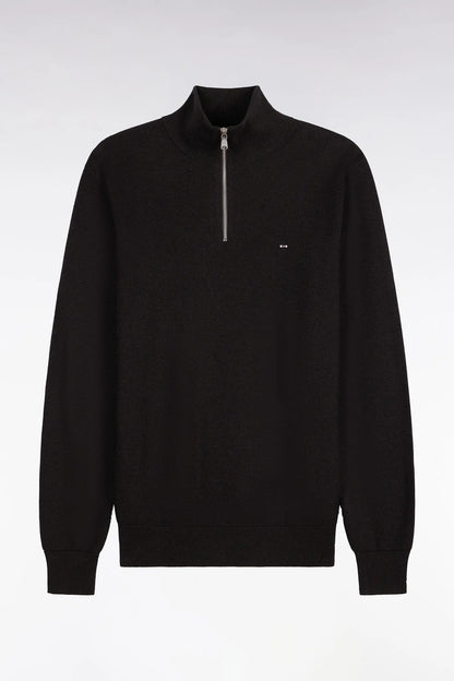 Eden Park 0 Men Straight-Cut Brown Cotton Trucker Collar Sweater SKU: H26MAIPU0006_MAF1 Image 02