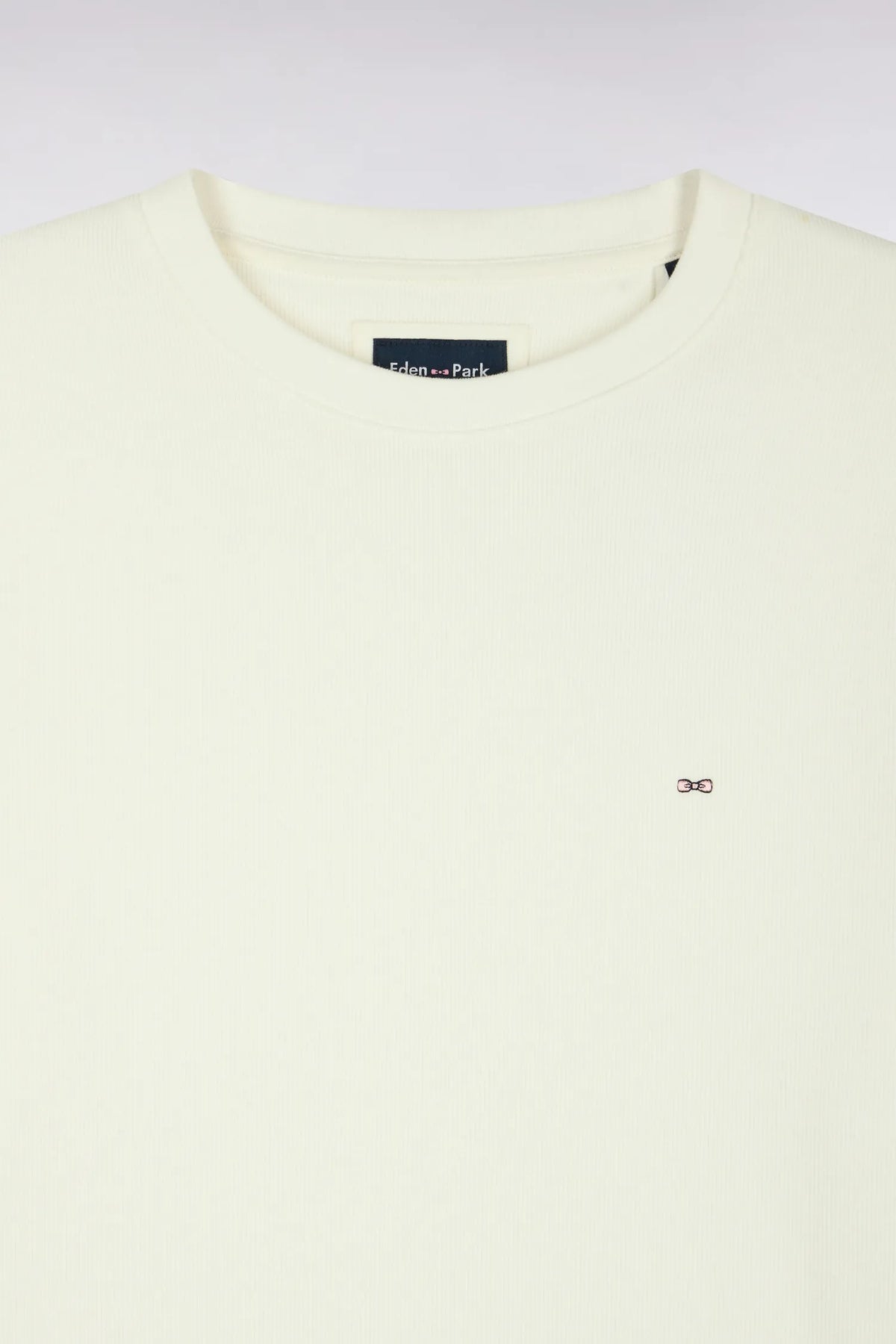 Eden Park 0 Men Straight-Cut Ecru Cotton Fleece Crewneck Sweatshirt SKU: H26MAISW0001_BEC15 Image 05