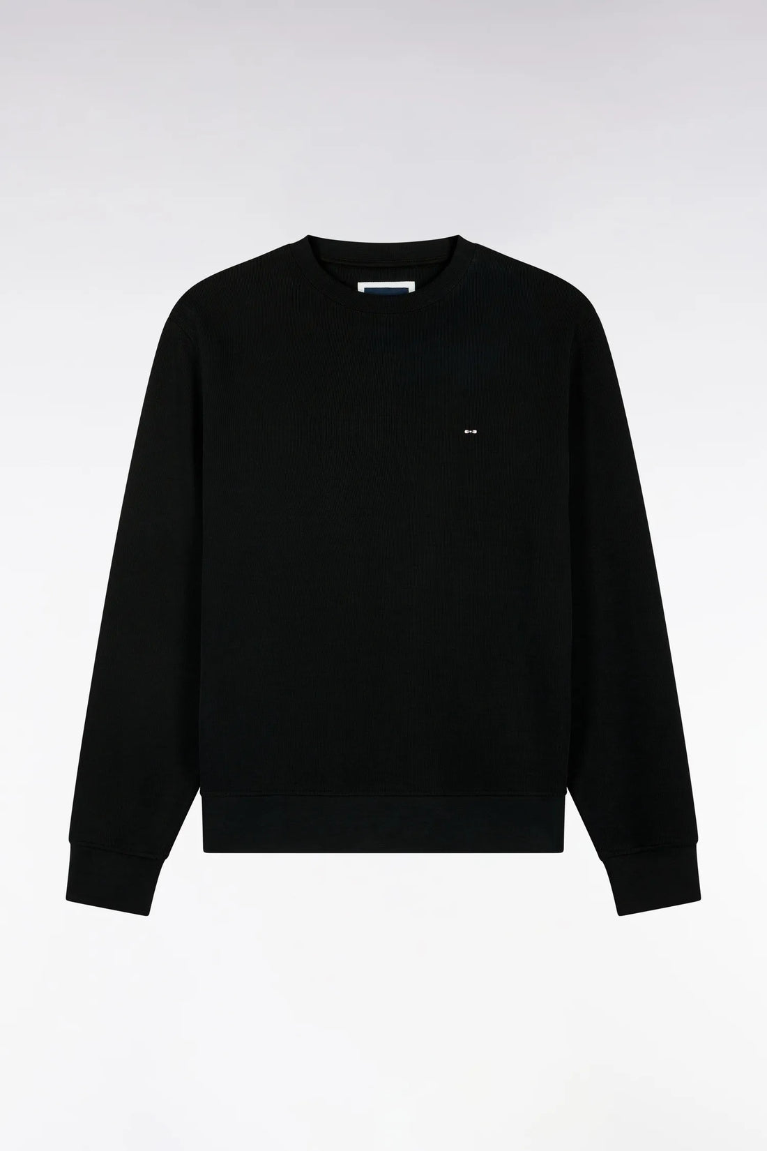 Eden Park 0 Men Straight-Cut Black Cotton Fleece Crewneck Sweatshirt SKU: H26MAISW0001_NO Image 02